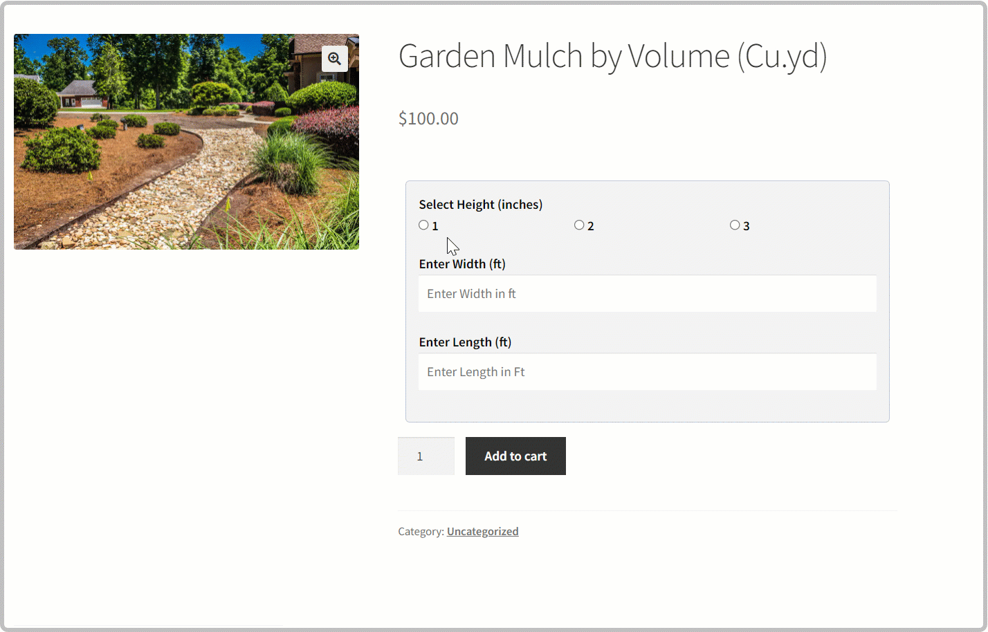 woocommerce price calculator by formula