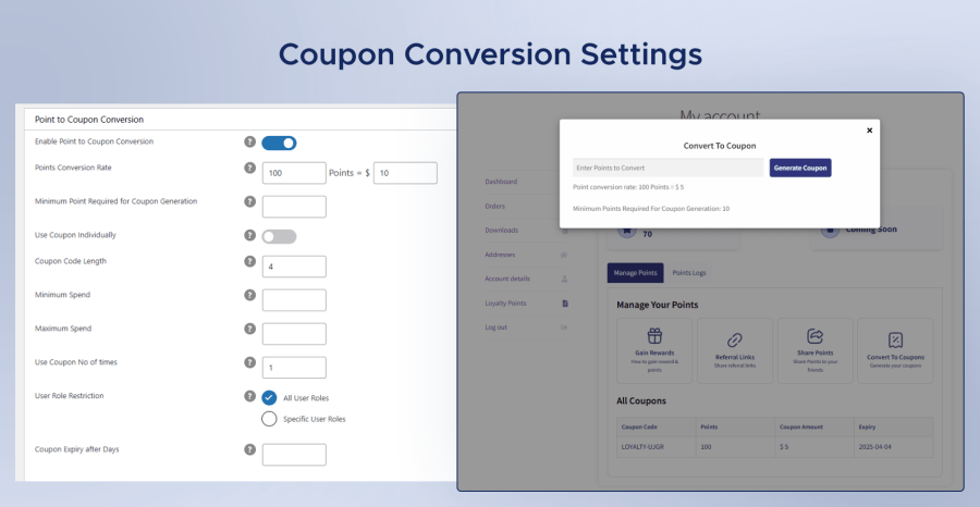 Coupon Conversion
