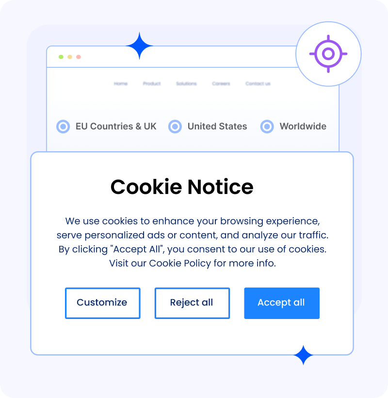 Geo-Targeted Cookie Banner 
