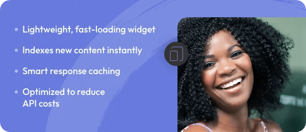 SensAI is lightweight and loads fast