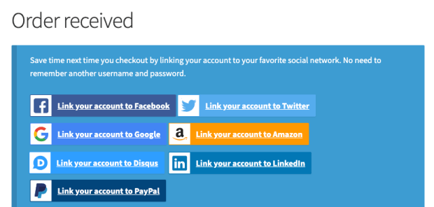 Order Received Social Tiles